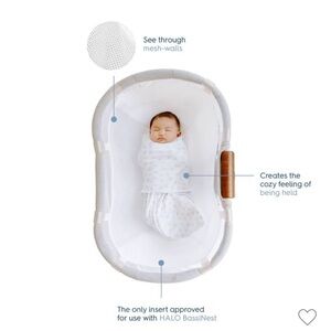 Halo BassiNest infant insert sleeper
